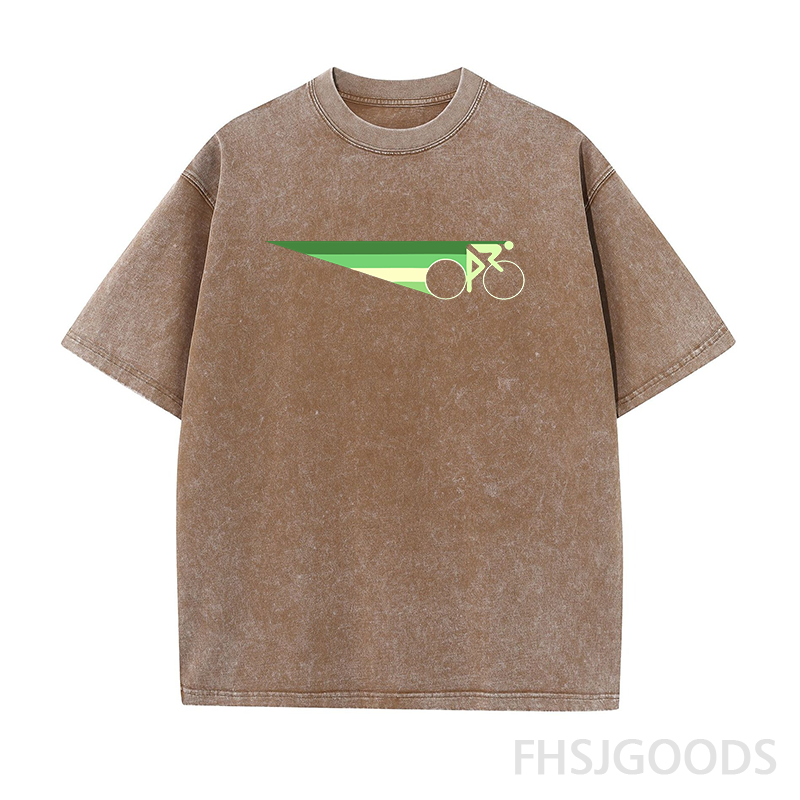 Bicycle Unisex Distressed T-Shirt