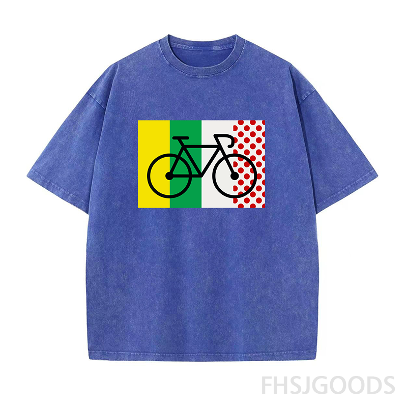 Tour De France Cycling Unisex Distressed T-Shirt
