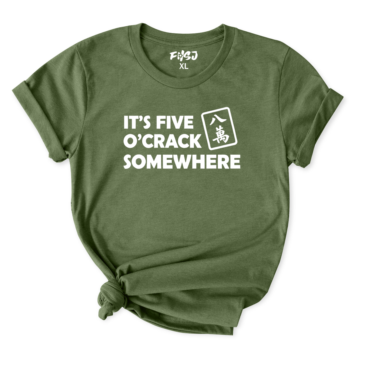 It's Five O'Crack Somewhere Mahjong T-Shirt for Women
