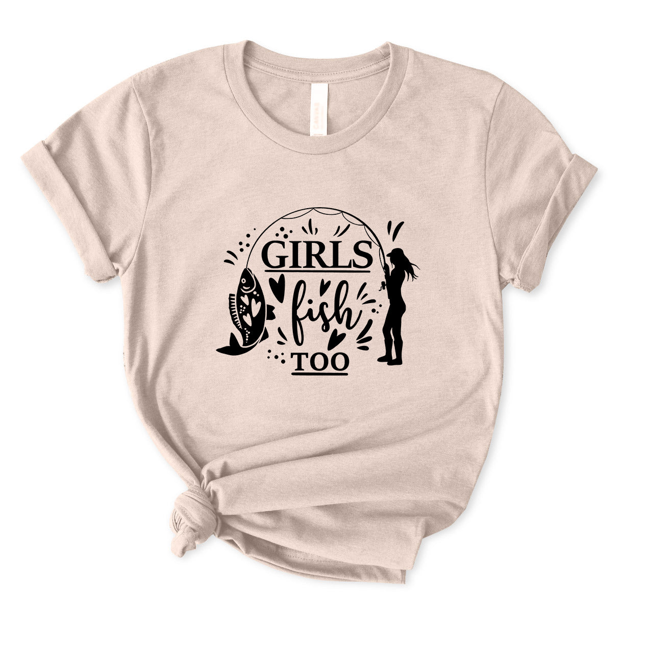 Girls Fish Too T-Shirt for Women
