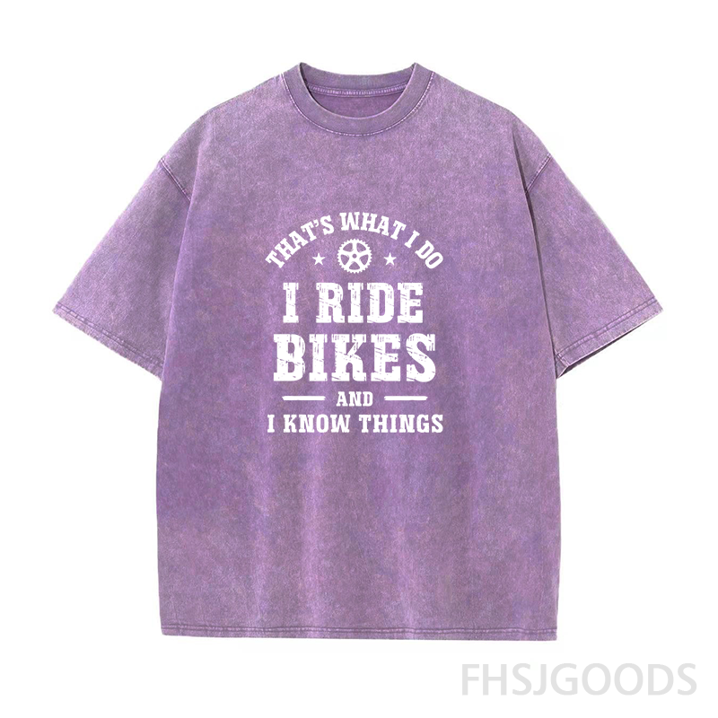 Mountain Bike Unisex Distressed T-Shirt