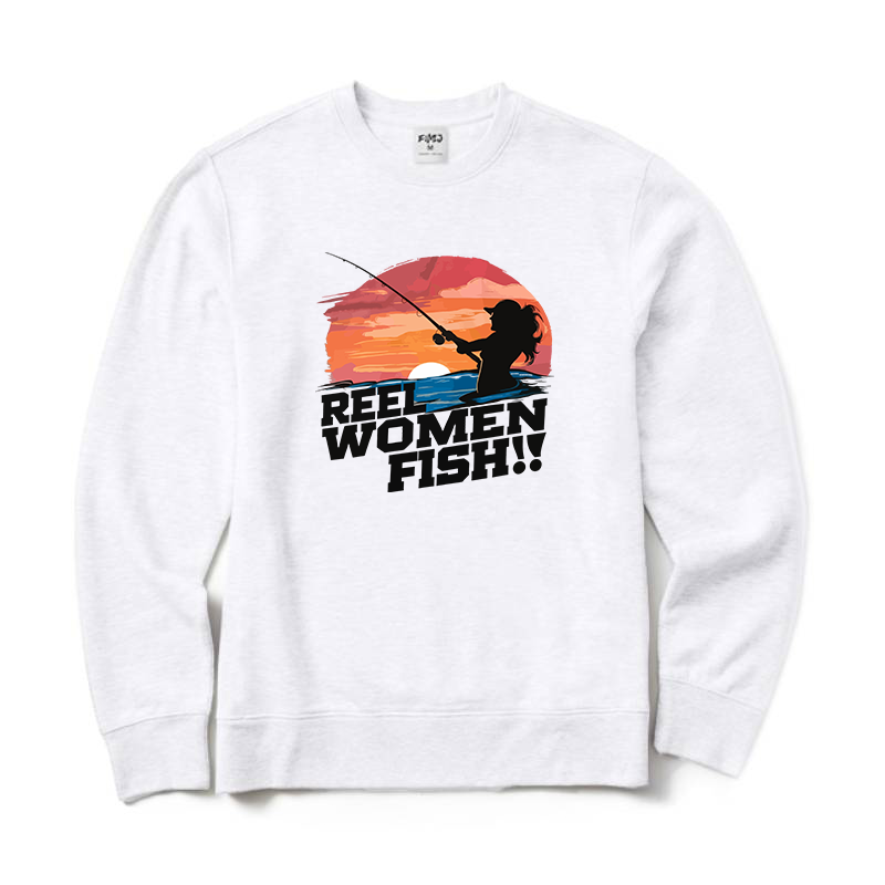 Reel Woman Fish Crewneck Sweatshirt