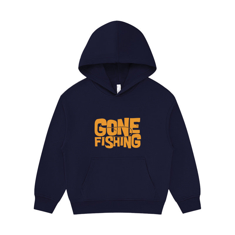 Gone Fishing Kid's Hoodie