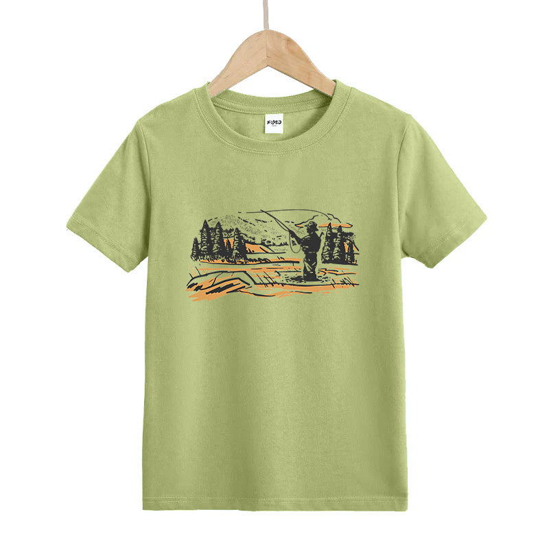 Fishing in The Water Kids T-Shirt