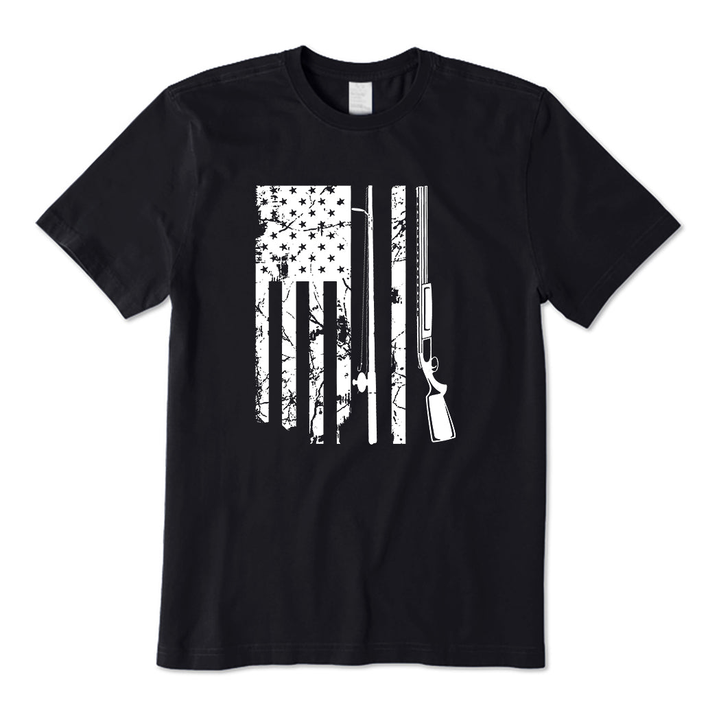 American fishing rod flag T-Shirt