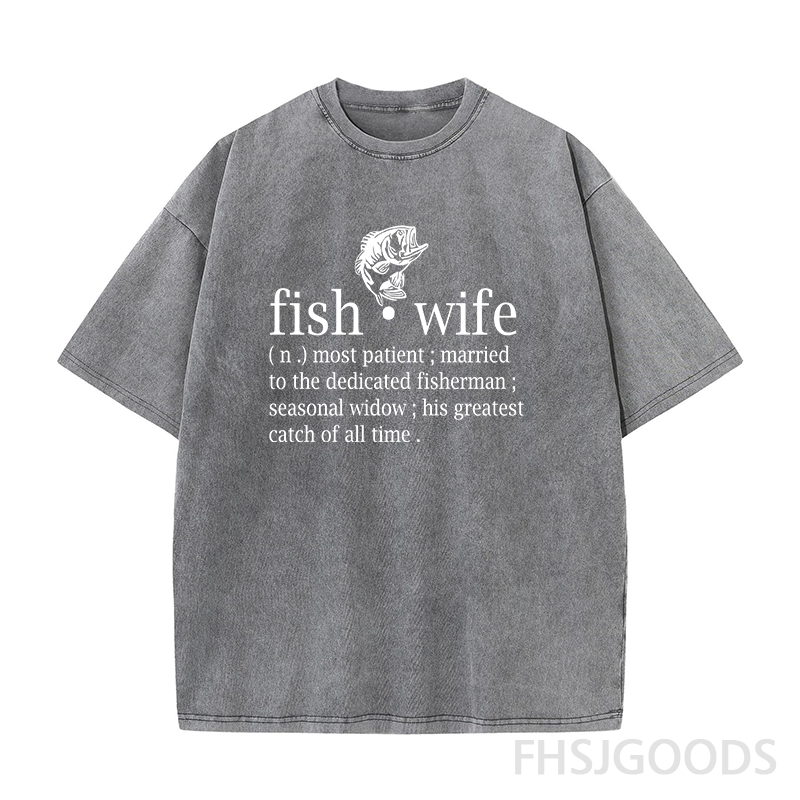 Fish Wife Unisex Distressed T-Shirt
