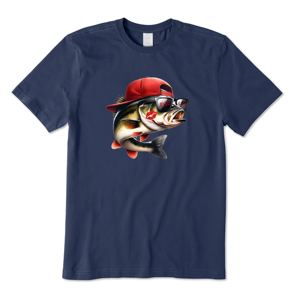 Kissing Fish Hat T-shirt