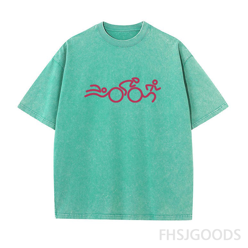 Triathlon Unisex Distressed T-Shirt