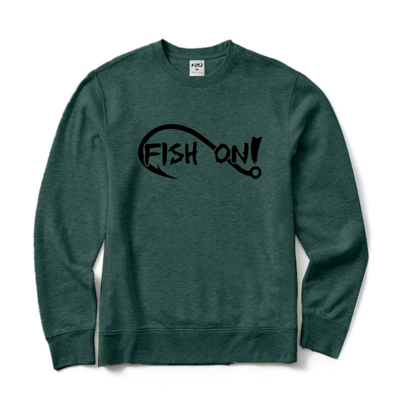 Fish On Fishing Crewneck Sweatshirt
