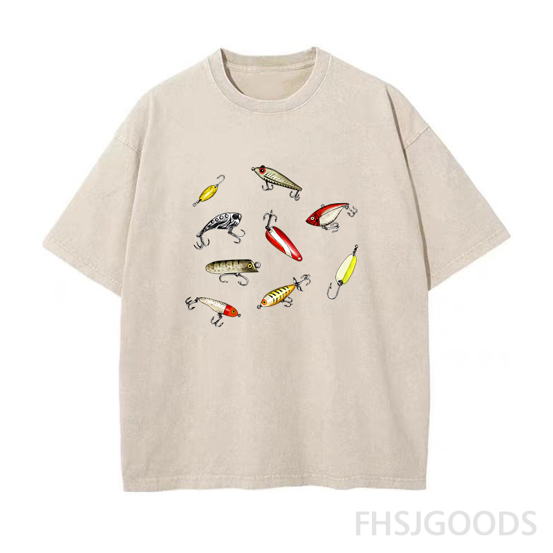 Fishing Lures Unisex Distressed T-Shirt