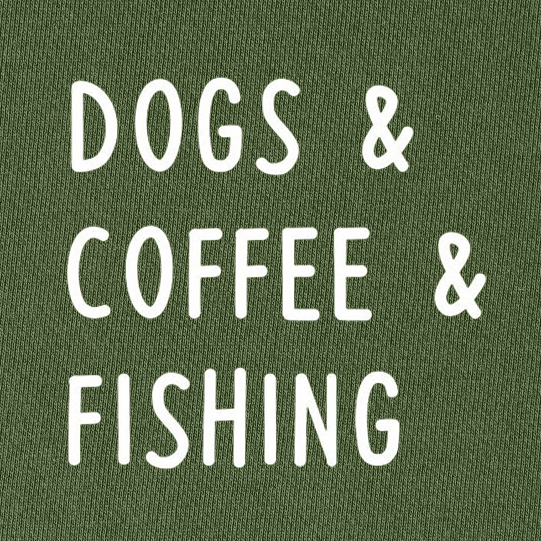 Dogs and Coffee and Fishing T-Shirt for Women