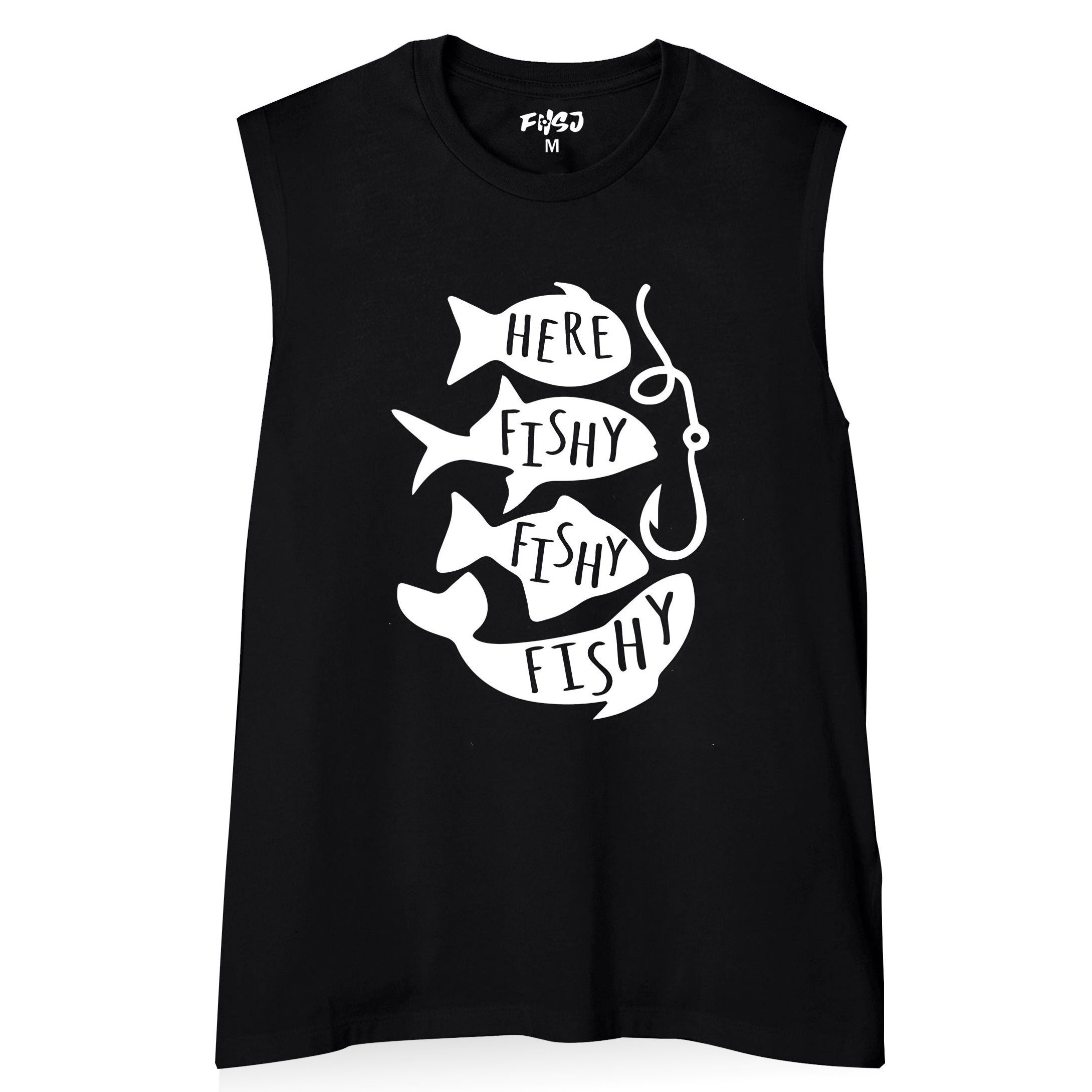 Women HERE FISHY FISHY FISHY Tank Top
