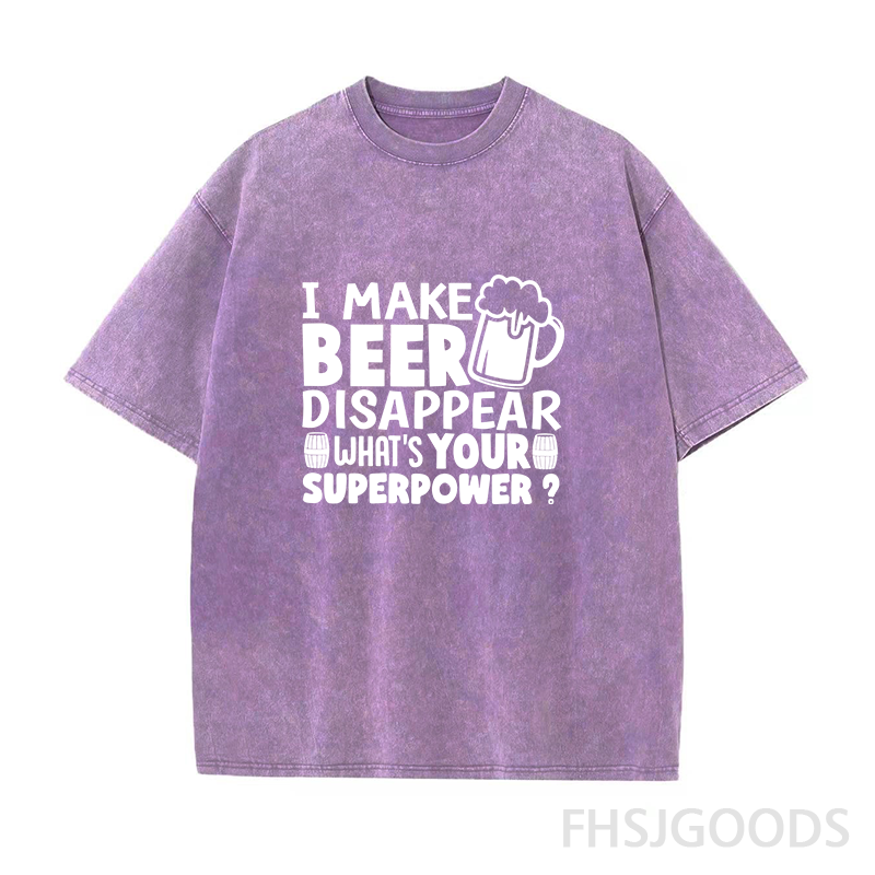 I Make Beer Disappear Unisex Distressed T-Shirt