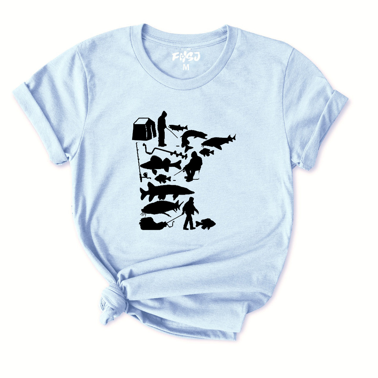 Minnesota Ice Fishing T-Shirt for women