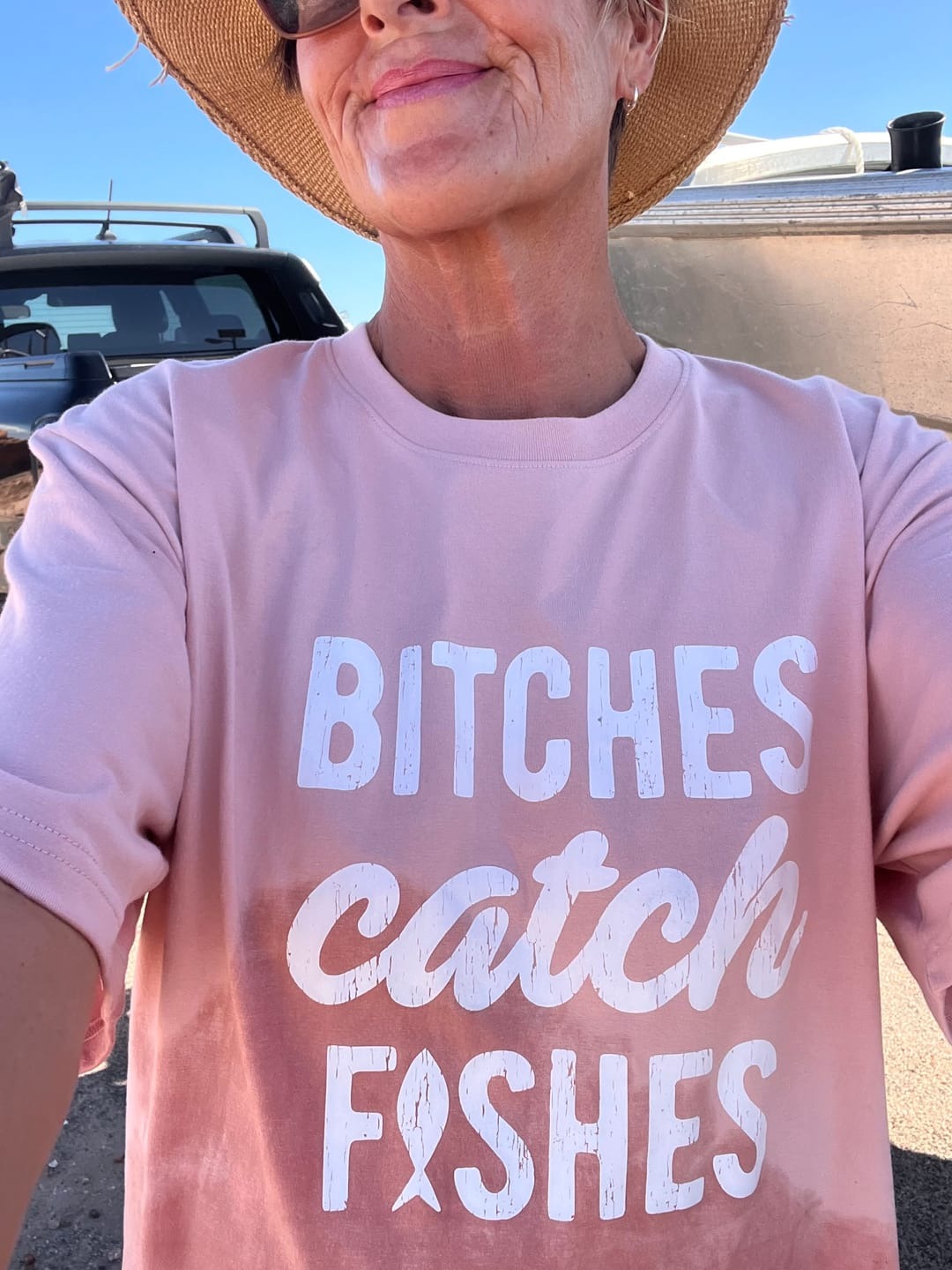 Bitches Catch Fishes T-Shirt for Women