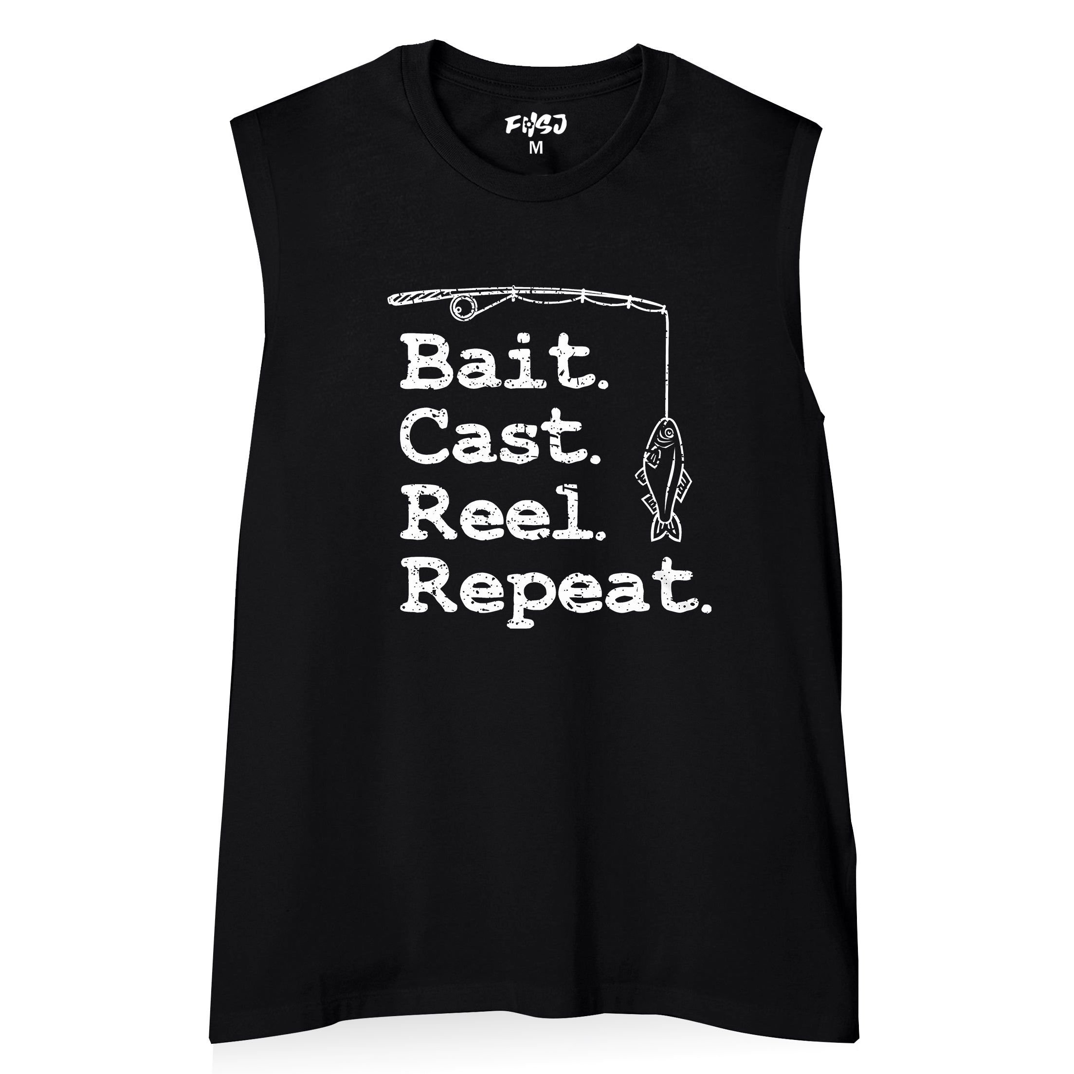 Women Bait Cast Reel Repeat Fishing Tank Top