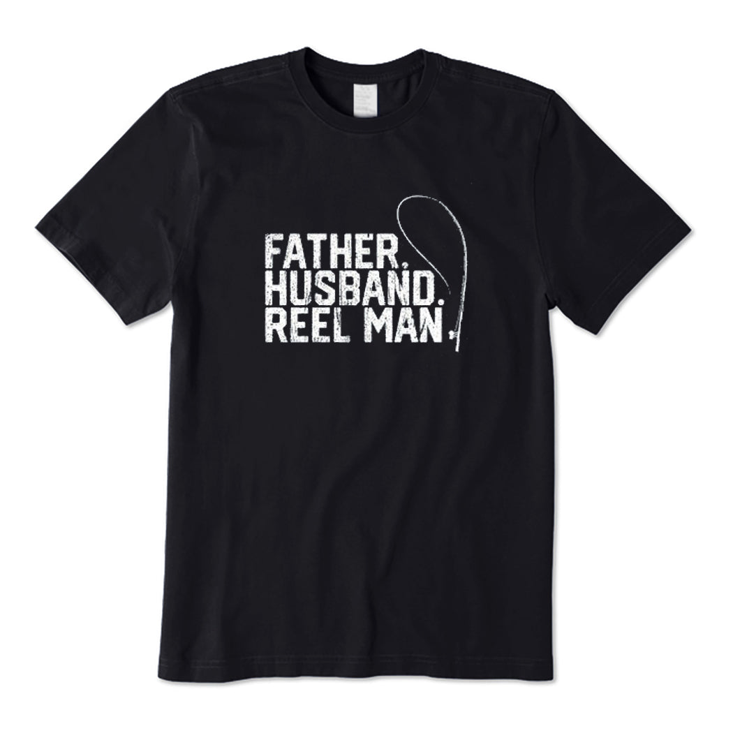 Father Husband Reel Man T-Shirt