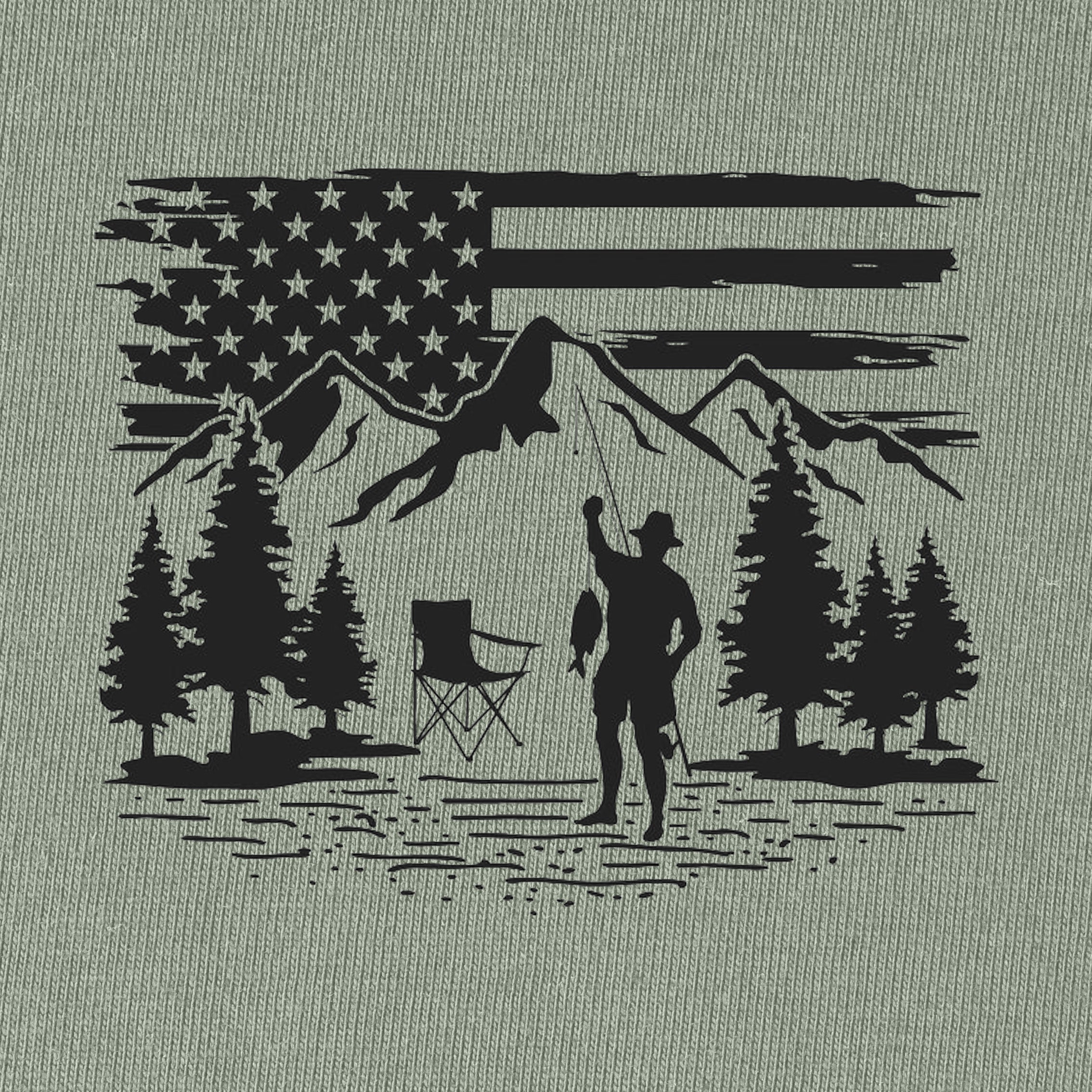Wild Fishing Scene T-Shirt