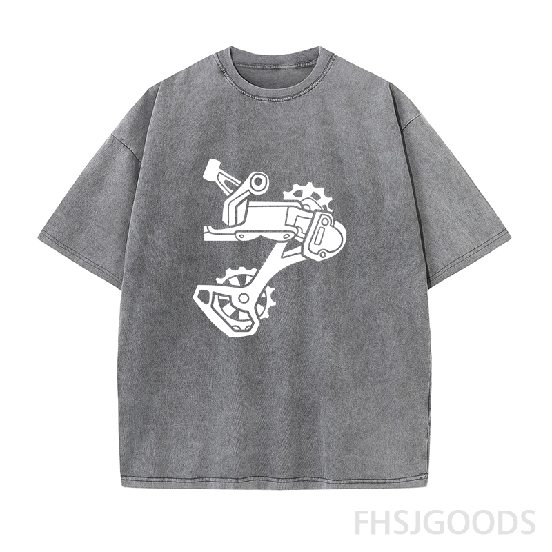 Rear Derailleur BIKE Unisex Distressed T-Shirt