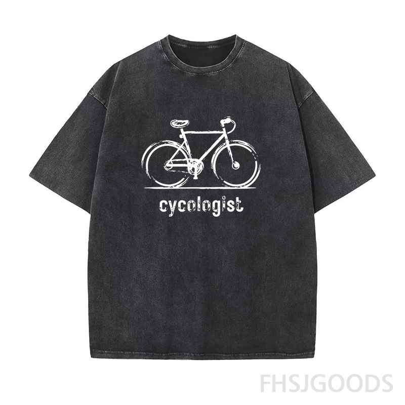 Cycologist Cycling Unisex Distressed T-Shirt