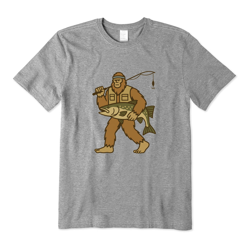 Bigfoot Fishing T-Shirt