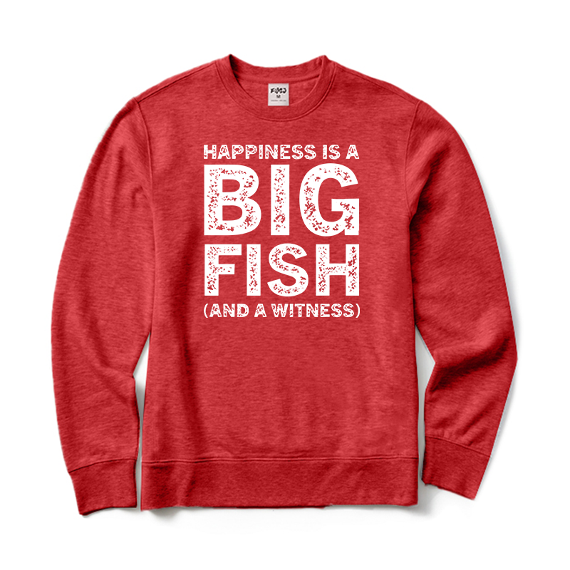 Happiness Is A Big Fish Crewneck Sweatshirt