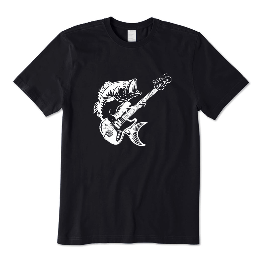 Bass Guitar Fish Pun T-Shirt