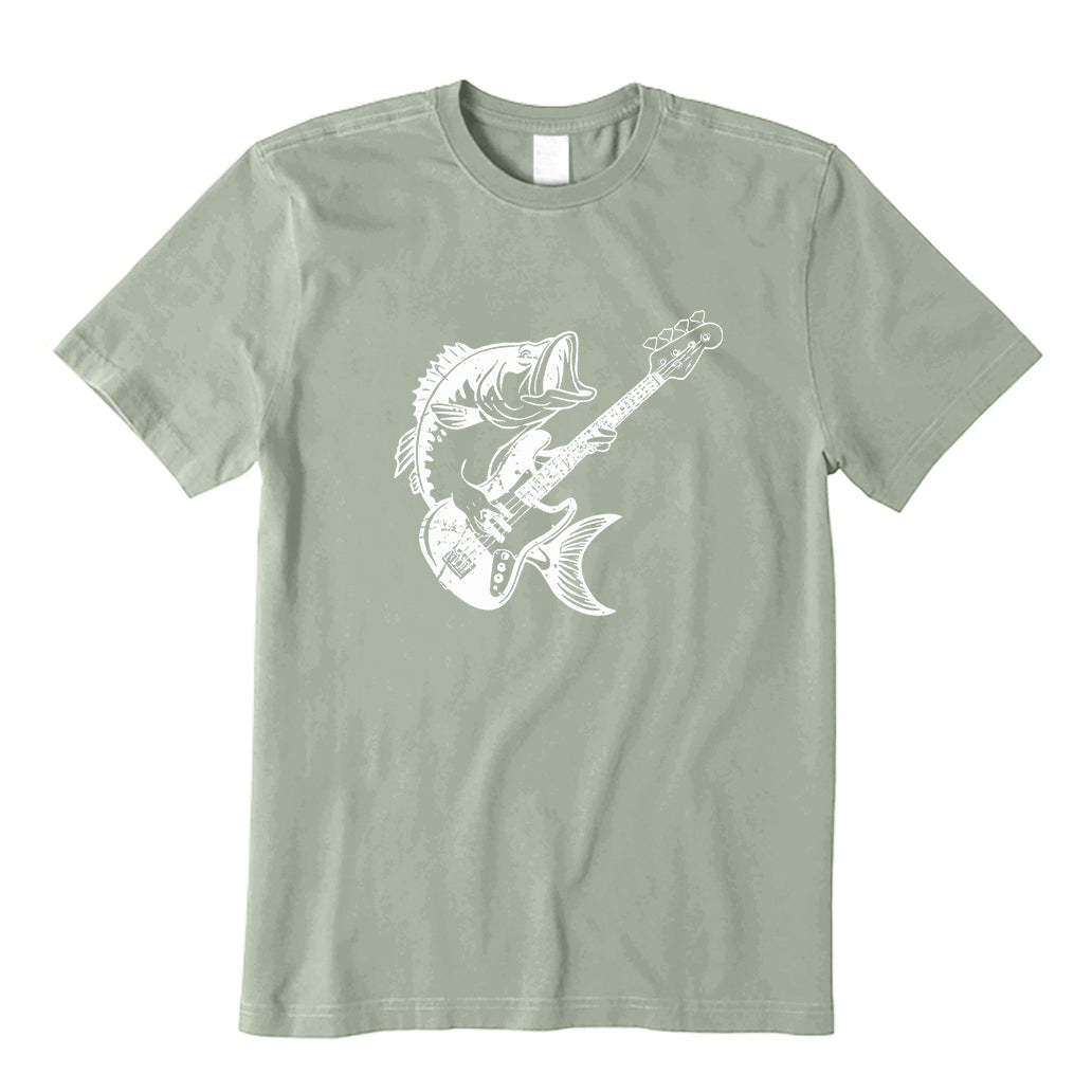 Bass Guitar Fish Pun T-Shirt