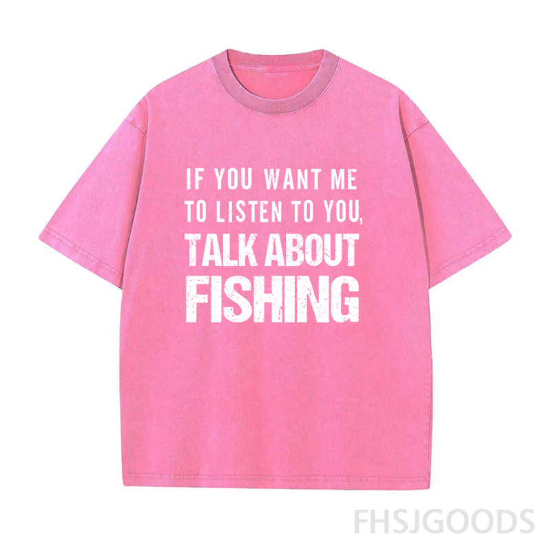 Talk About Fishing Unisex Distressed T-Shirt