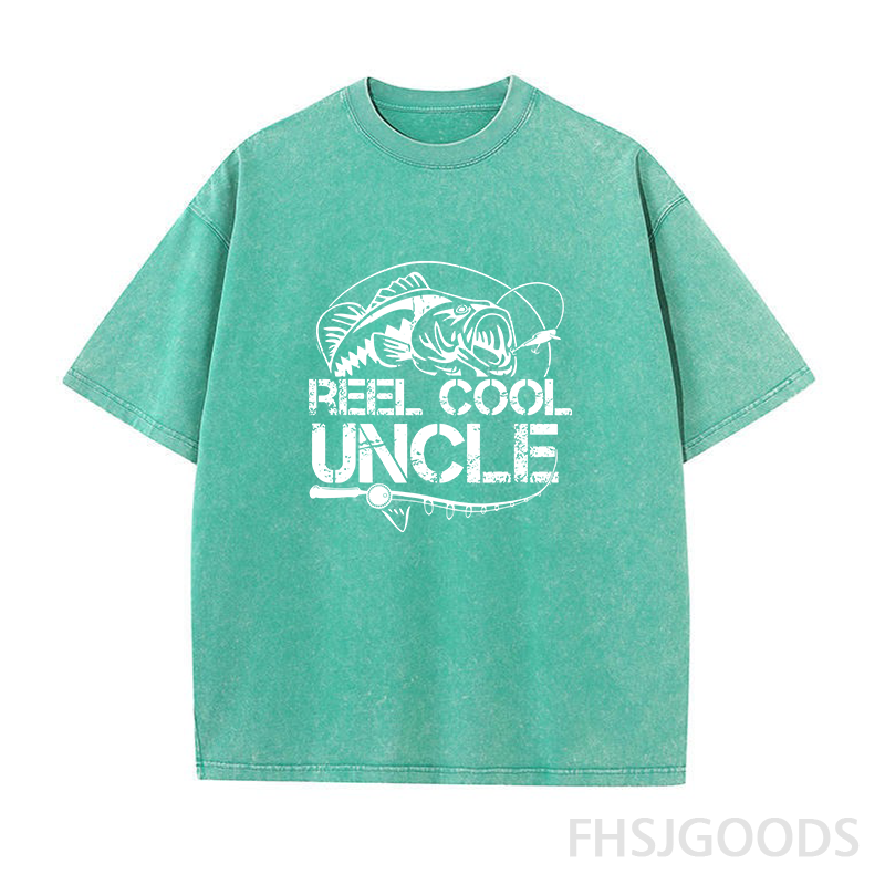 Reel Cool Uncle Unisex Distressed T-Shirt