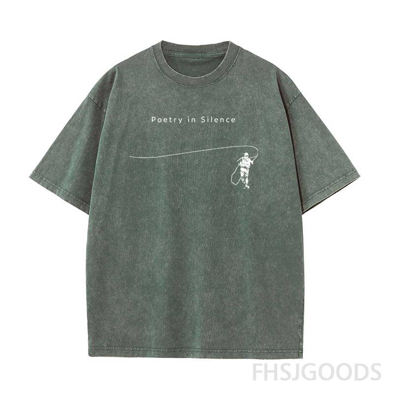 Fly Fishing Unisex Distressed T-Shirt