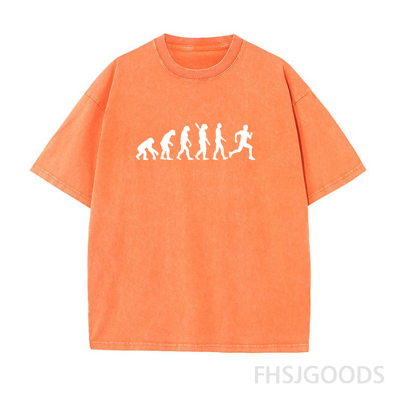 Evolution Run Unisex Distressed T-Shirt