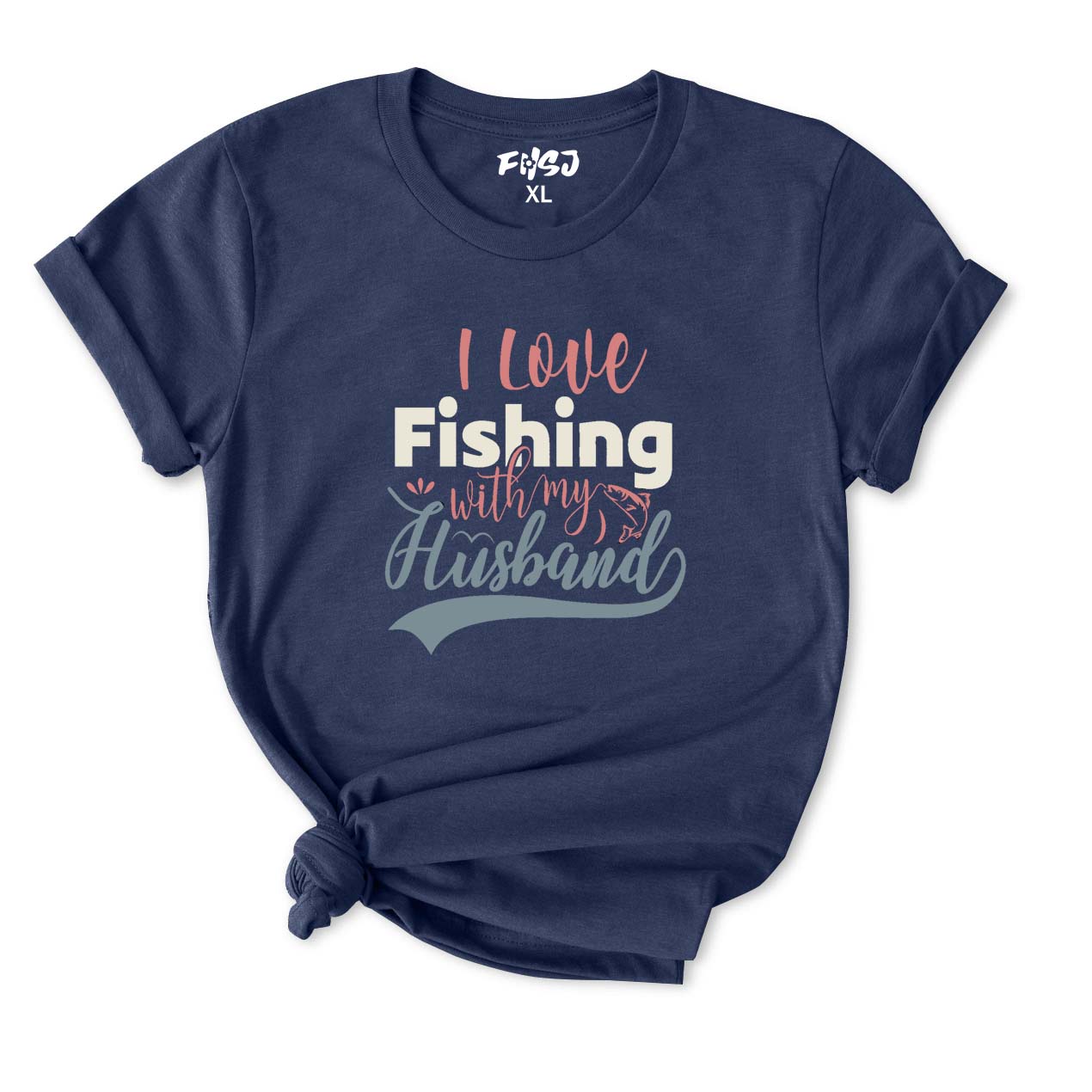 I Love Fishing with My Husband T-Shirt for Women