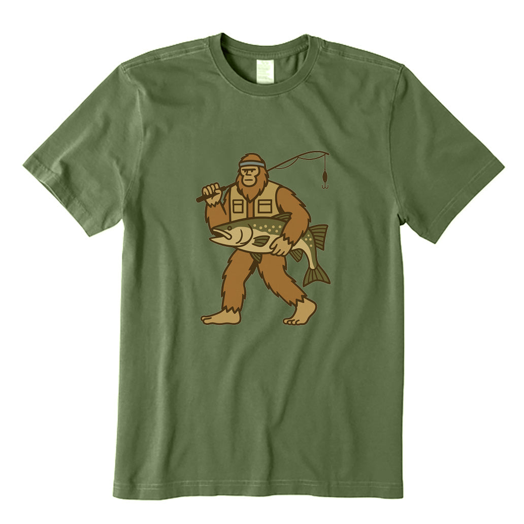 Bigfoot Fishing T-Shirt