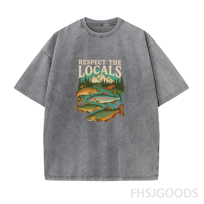 Respect The Locals Unisex Distressed T-Shirt