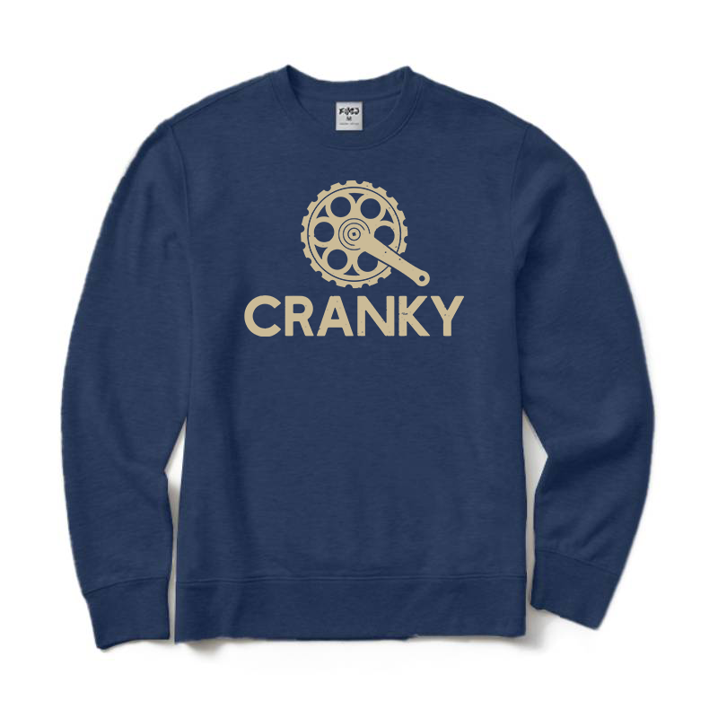 Cranky Funny Bike Crewneck Sweatshirt