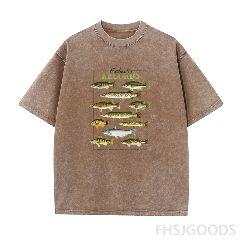 Freshwater Records Unisex Distressed T-Shirt