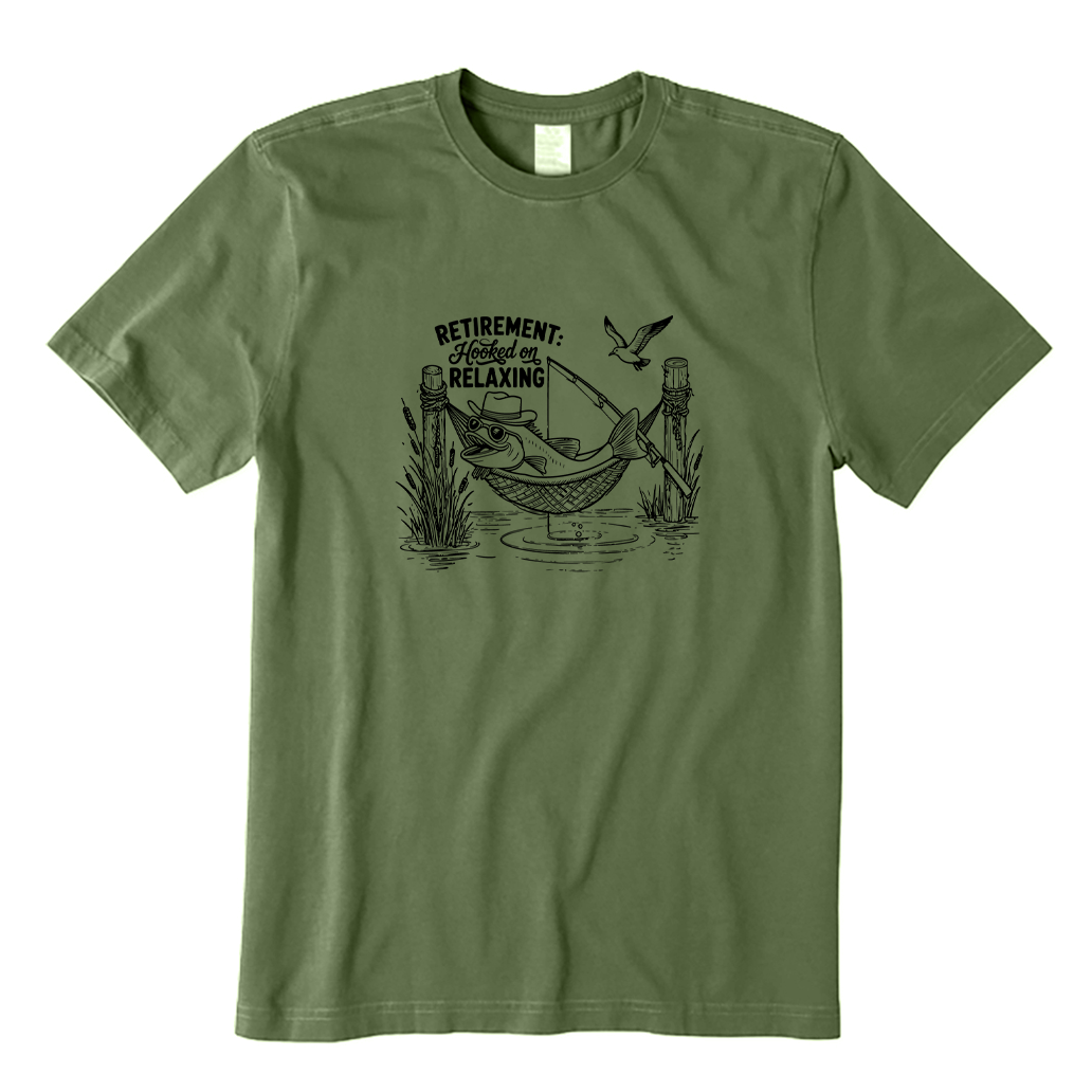 Retirement Hooked on Relaxing T-shirt