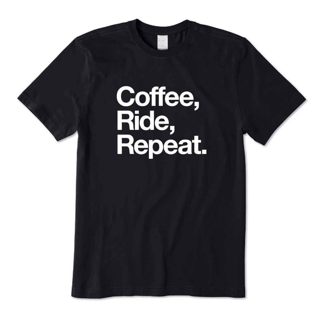 Coffee Ride Repeat Cycling T-shirt