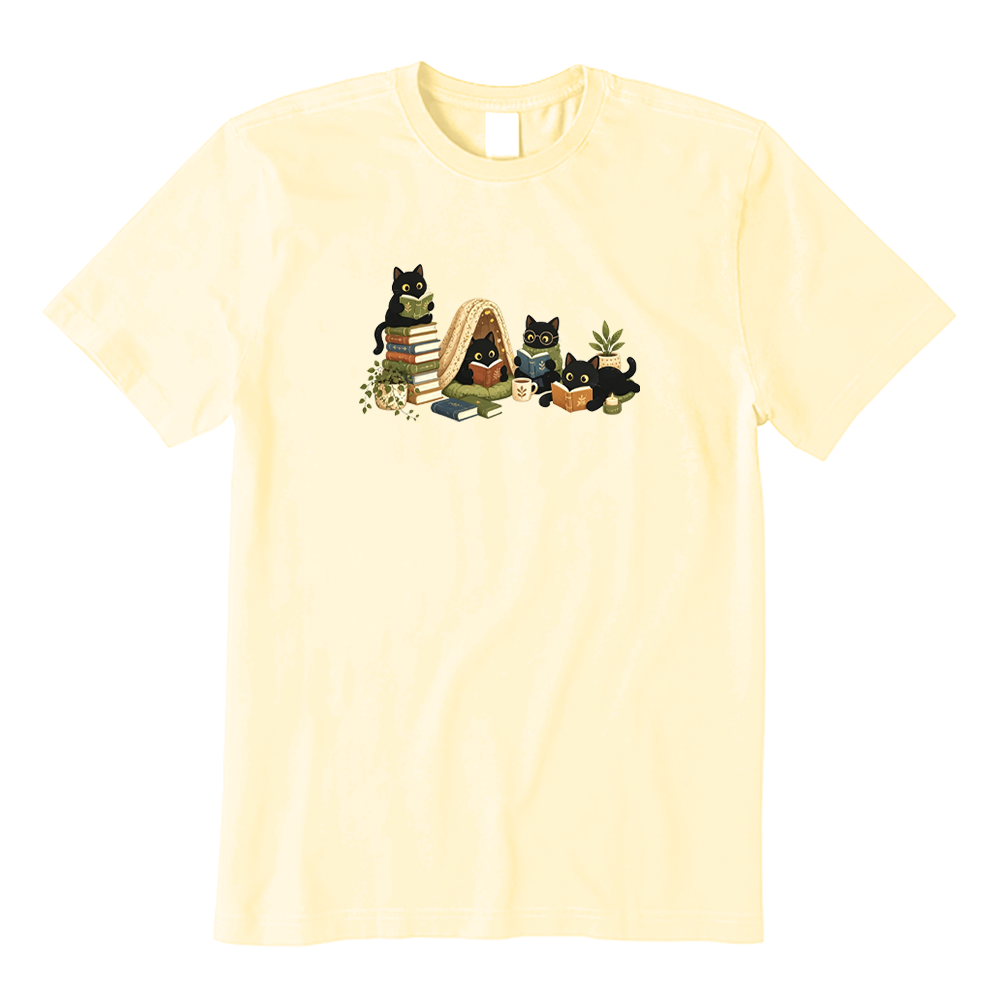 Reading Black Cats T-shirt