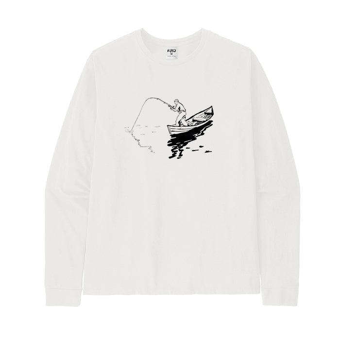Canoe Fishing Long Sleeve T-shirt