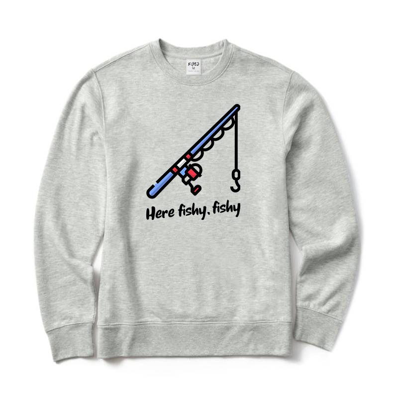 Here Fishy Crewneck Sweatshirt