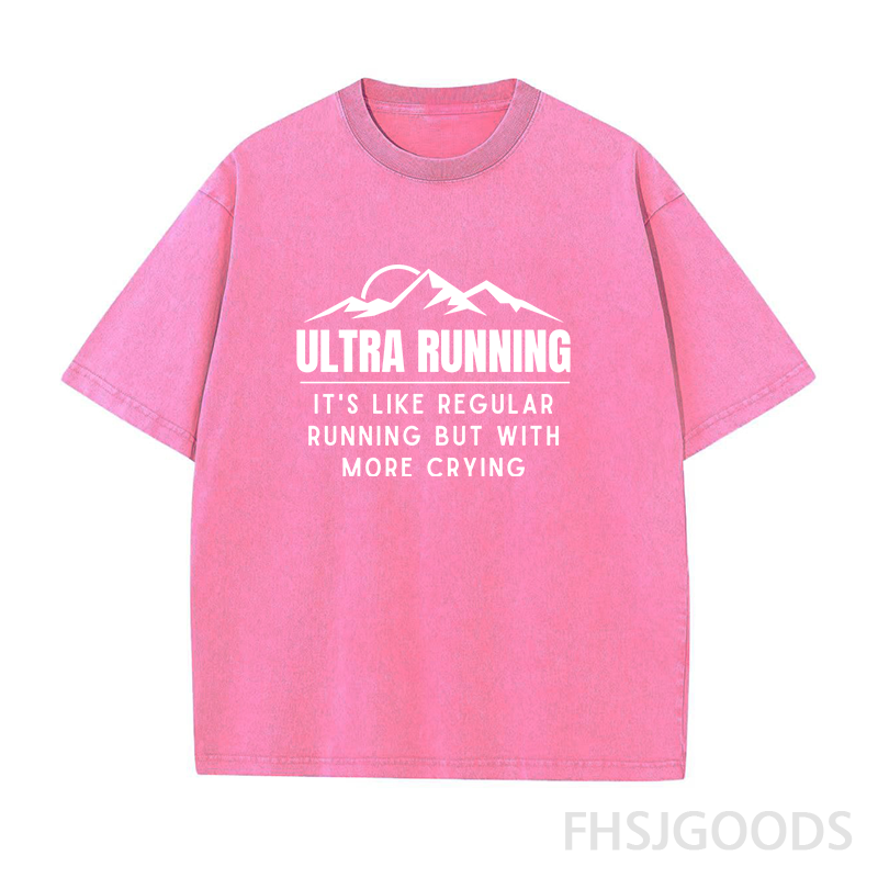 Funny Ultra Running Unisex Distressed T-Shirt