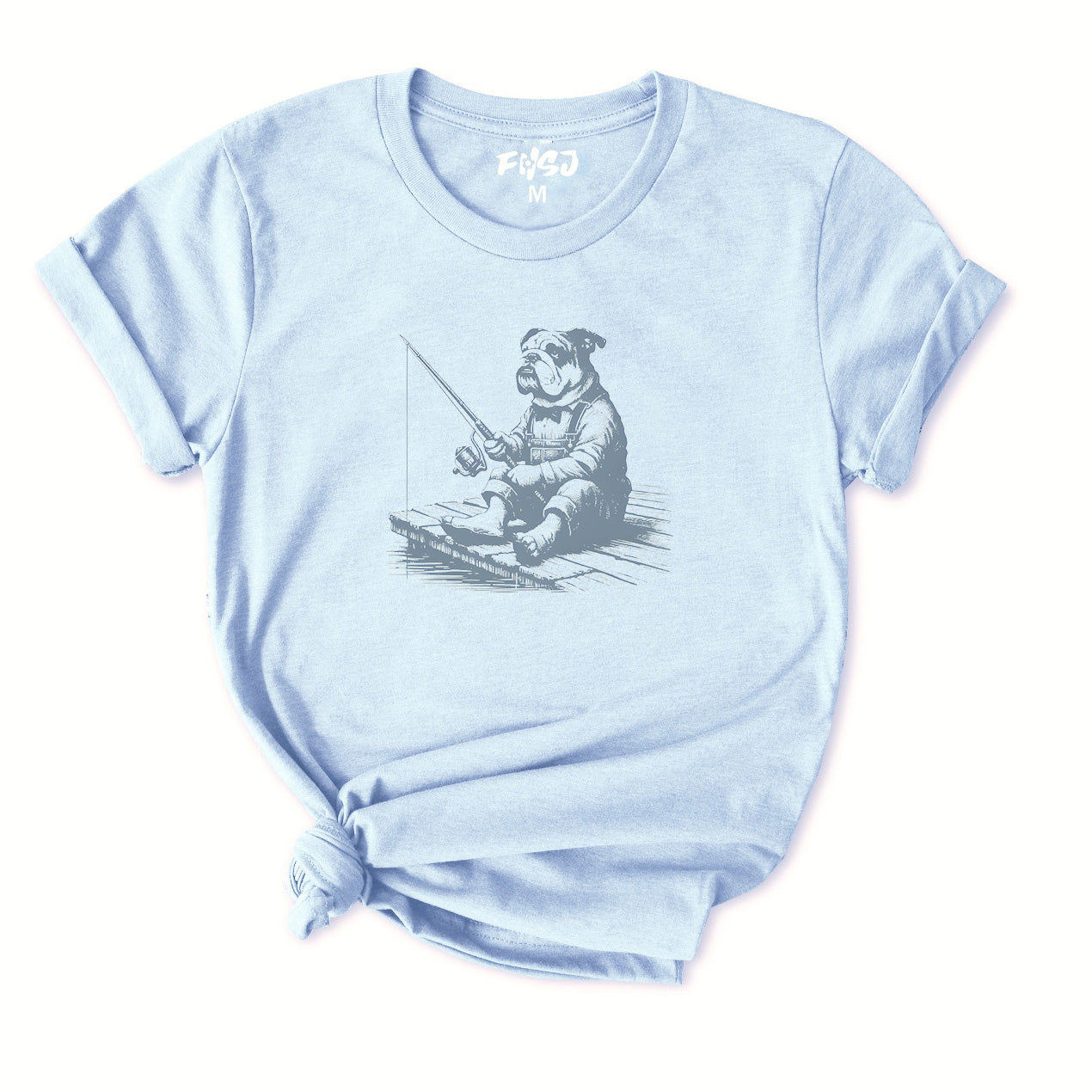 Bulldog Fishing T-Shirt for Women