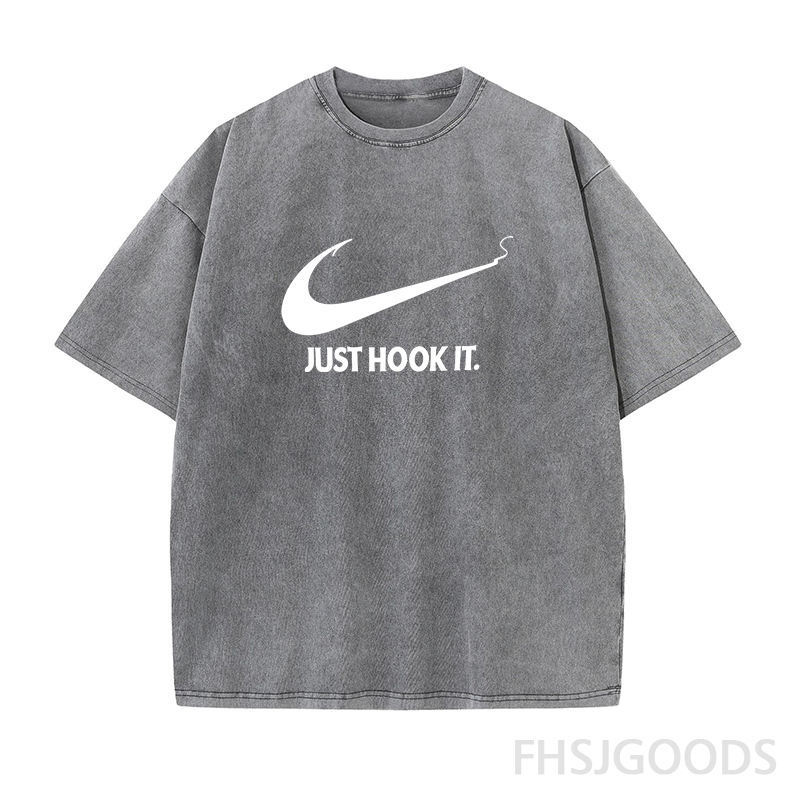 Just Hook It Fishing Unisex Distressed T-Shirt