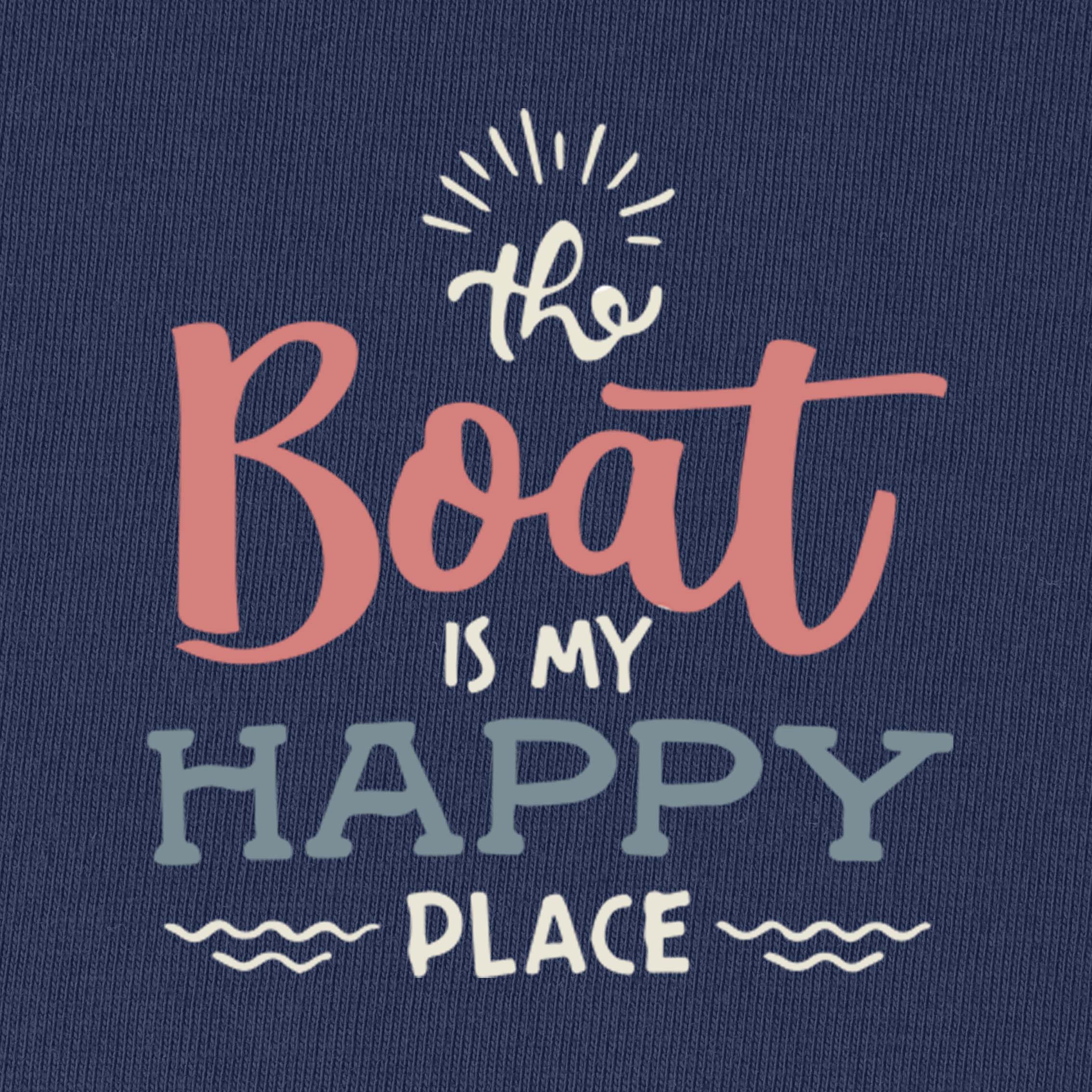 The Boat Is My Happy Place T-Shirt for Women