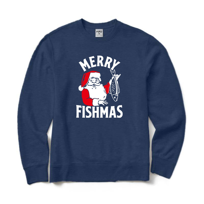 Merry Fishmas Crewneck Sweatshirt