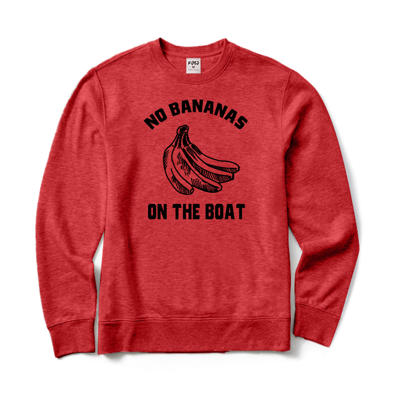 No Bananas on Boat Crewneck Sweatshirt
