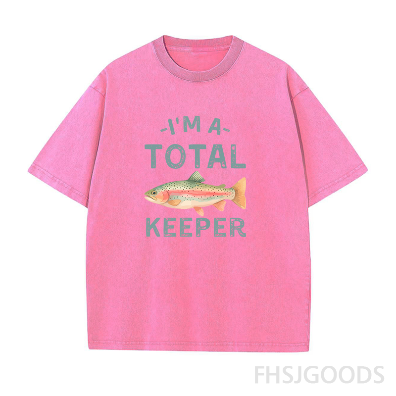Total Keeper Fish Unisex Distressed T-Shirt