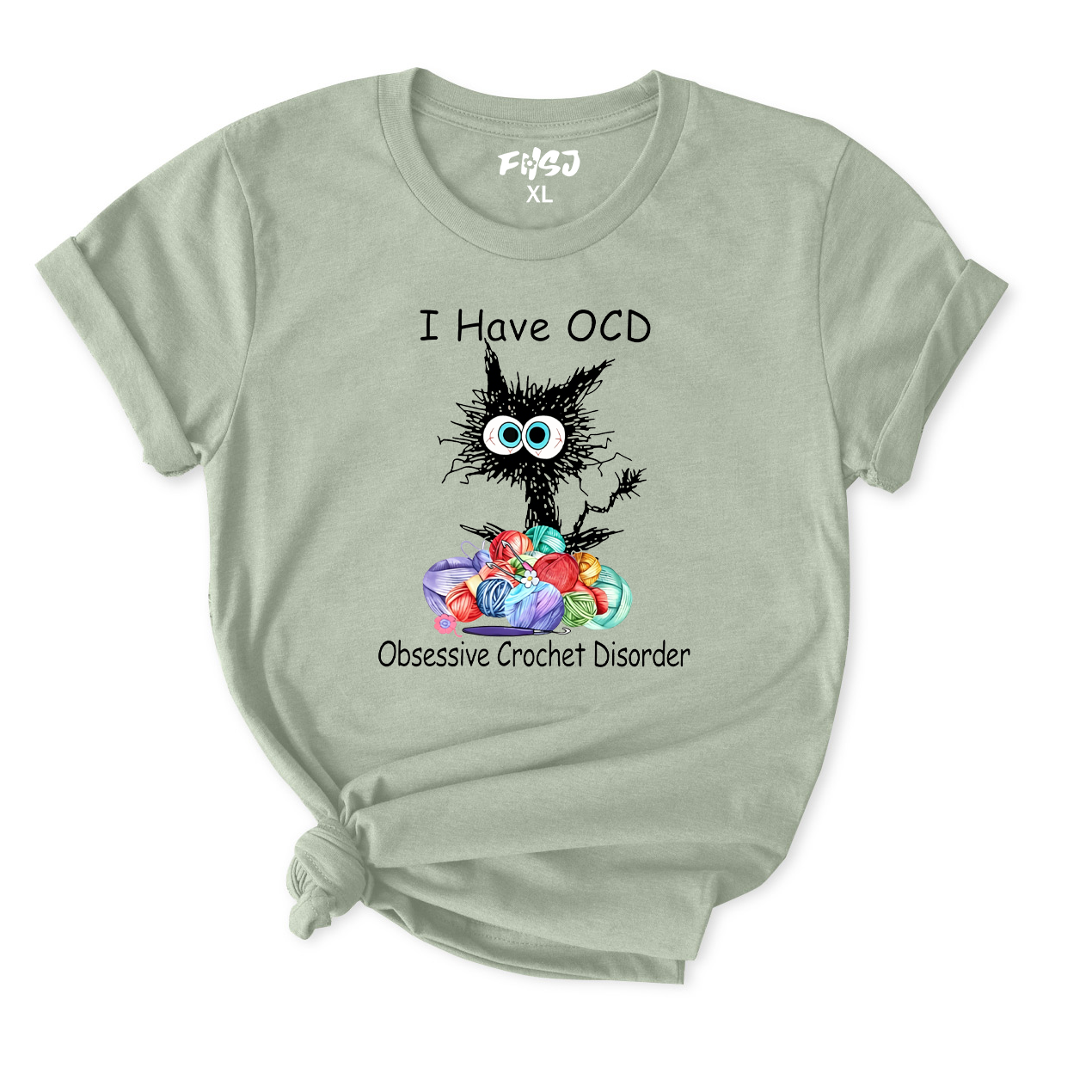 Obsessive Crochet Disorder Cat T-Shirt for Women